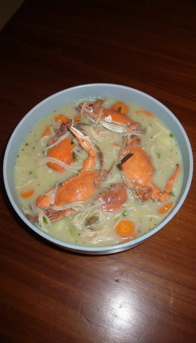 Foto deliciosa de Cremosa Sopa de Siri pronta para servir - Sopas & Caldos