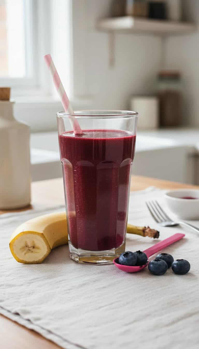 Foto deliciosa de Cremoso Açaí com Laranja pronta para servir - Snacks Naturais