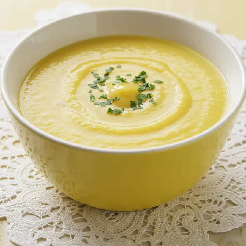 Foto deliciosa de Cremoso Caldo de Mandioquinha pronta para servir - Sopas & Caldos