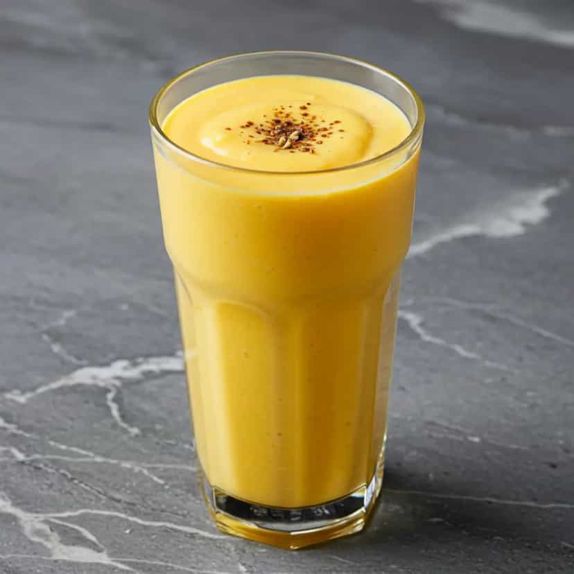 Foto deliciosa de Cremoso Lassi de Manga pronta para servir - Sucos & Smoothies