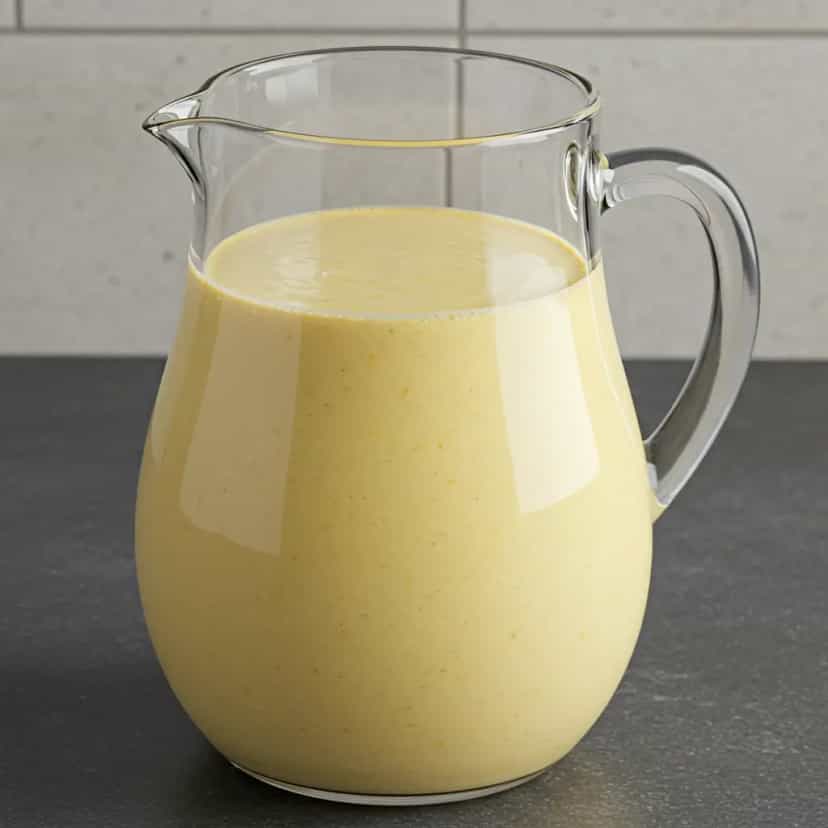 Foto deliciosa de Cremoso Suco de Milho Verde pronta para servir - Sucos & Smoothies