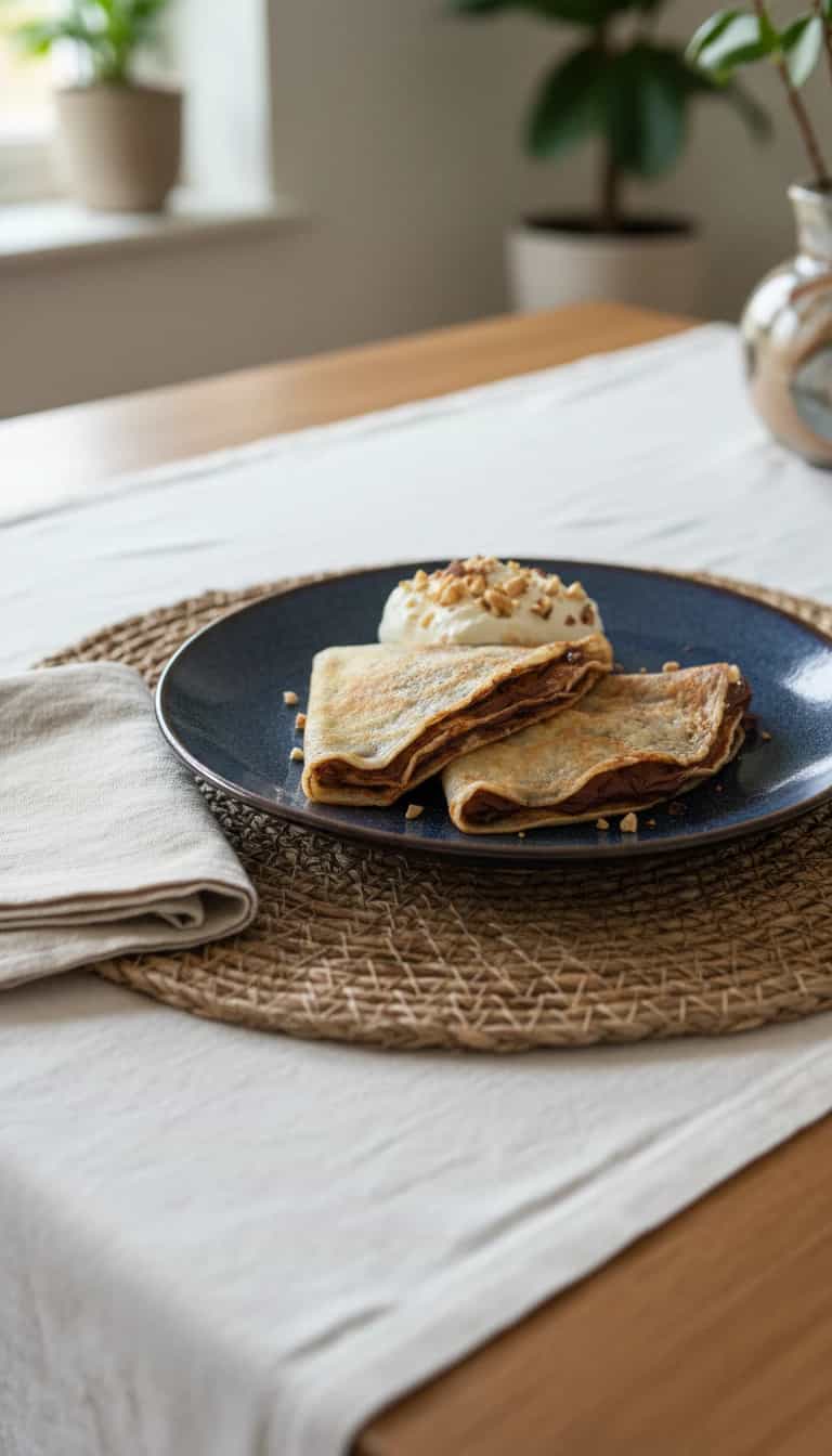 Foto deliciosa de Crepes Simples e Versáteis pronta para servir - Outras Receitas