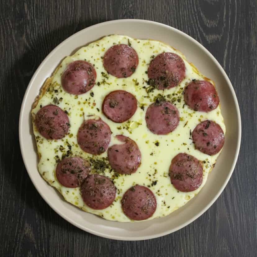 Foto deliciosa de Crepioca de Calabresa e Mussarela pronta para servir - Outras Receitas