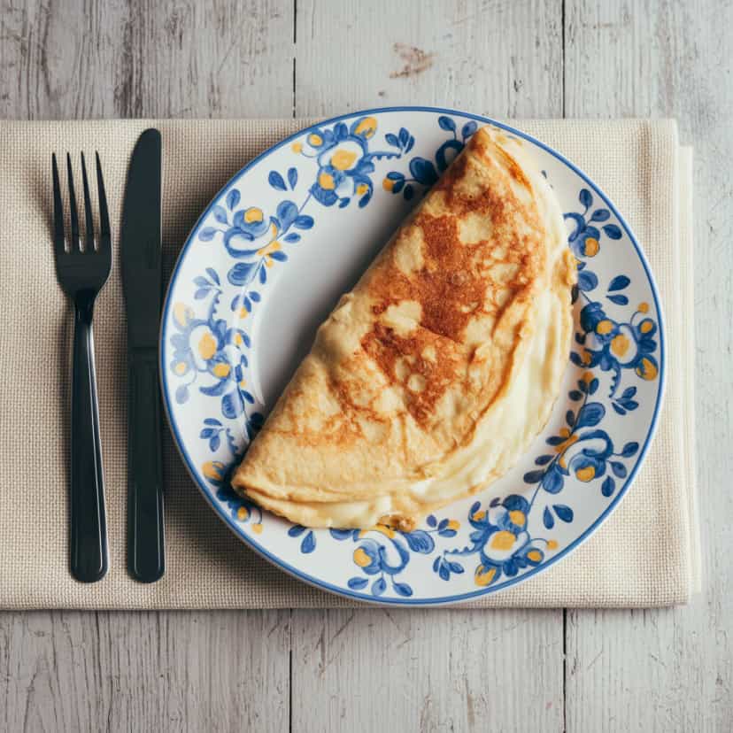 Foto deliciosa de Crepioca de Queijo Ricota pronta para servir - Tapioca & Cuscuz