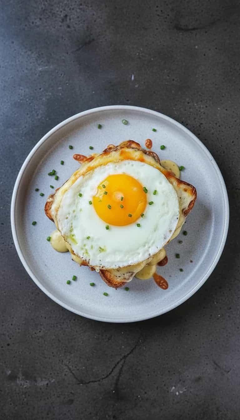 Foto deliciosa de Croque Madame pronta para servir - Sanduíches & Hambúrgueres