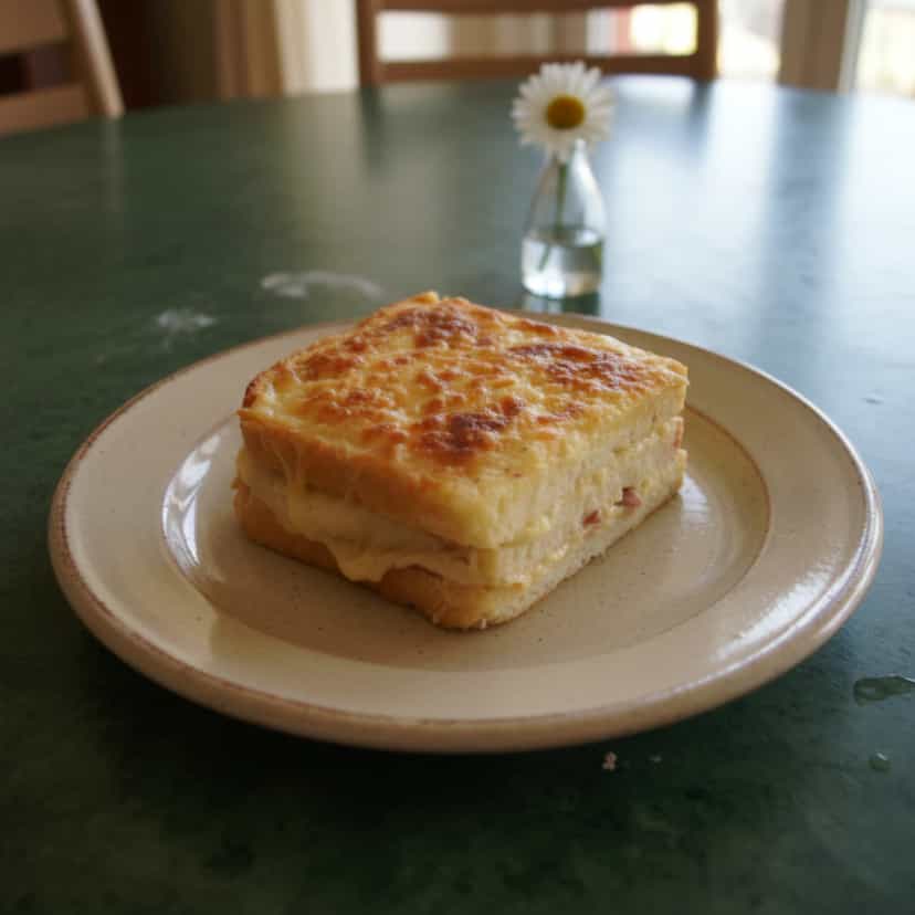 Foto deliciosa de Croque Monsieur pronta para servir - Lanches de Padaria