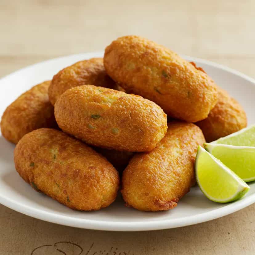 Foto deliciosa de Croquete de Calabresa e Queijo pronta para servir - Salgadinhos