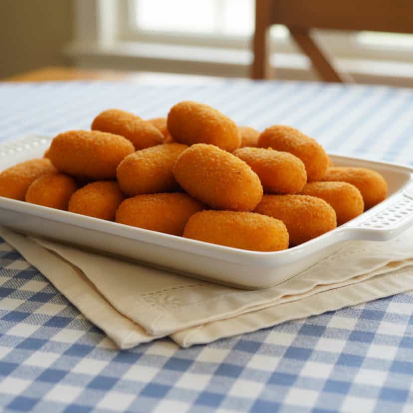 Foto deliciosa de Croquete de Carne pronta para servir - Salgadinhos