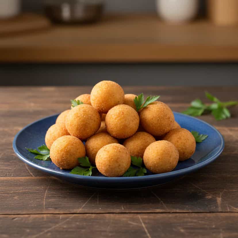 Foto deliciosa de Croquete de Carne pronta para servir - Salgadinhos