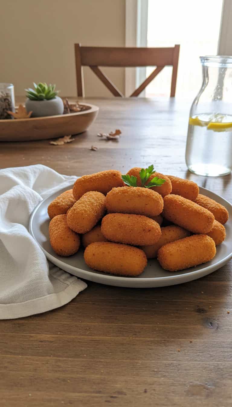 Foto deliciosa de Croquete de Carne pronta para servir - Salgadinhos