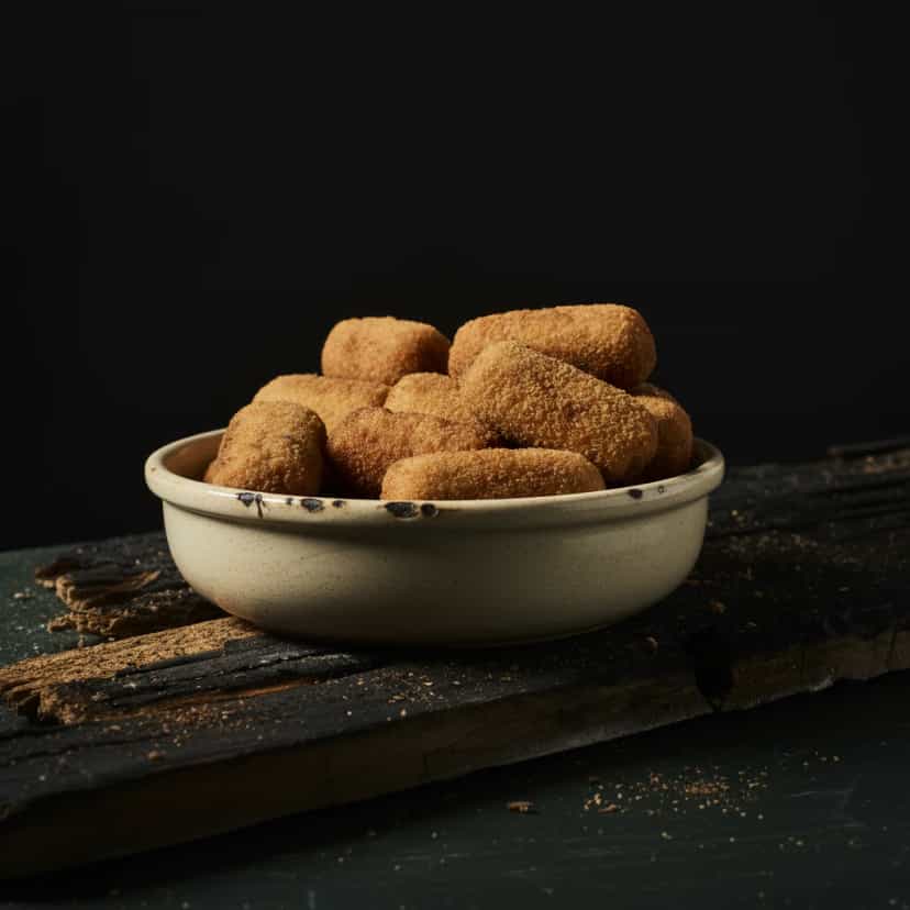 Foto deliciosa de Croquete de Carne pronta para servir - Salgadinhos