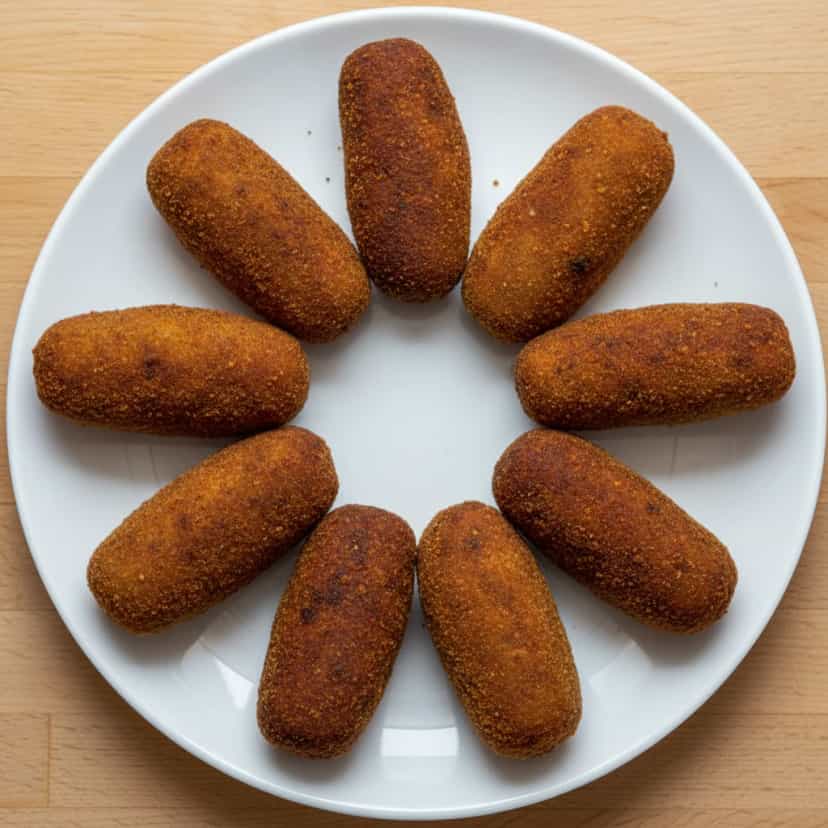 Foto deliciosa de Croquete de Carne pronta para servir - Salgadinhos