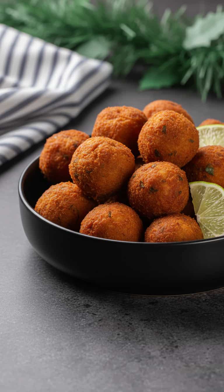 Foto deliciosa de Croquete de Sardinha pronta para servir - Salgadinhos