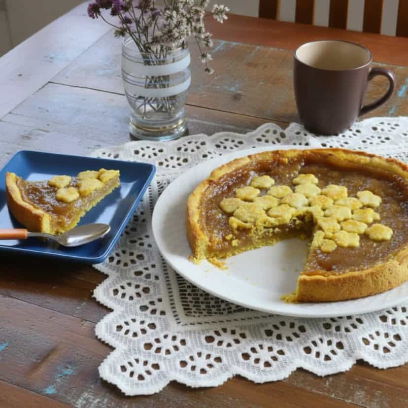 Foto deliciosa de Crostata de Banana pronta para servir - Tortas & Tortinhas