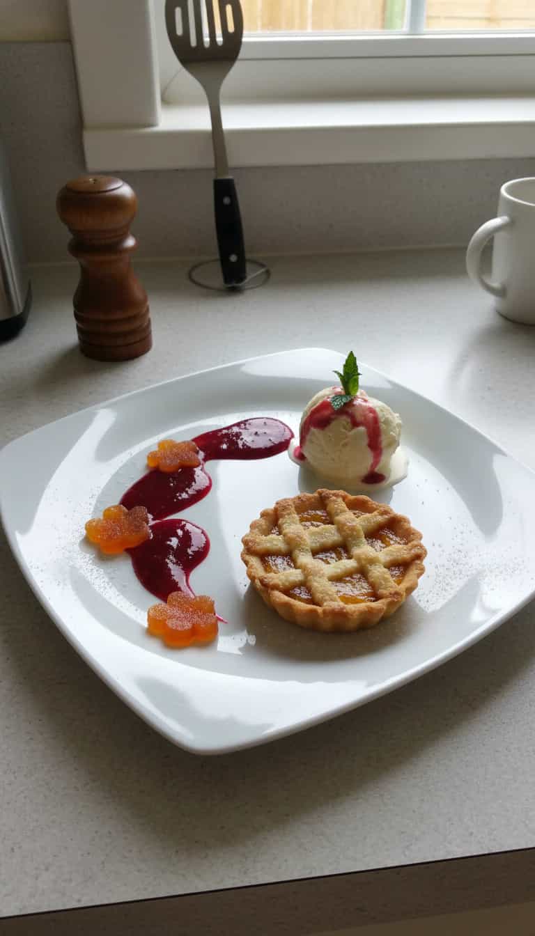 Foto deliciosa de Crostata de Damasco com Rum pronta para servir - Tortas & Tortinhas