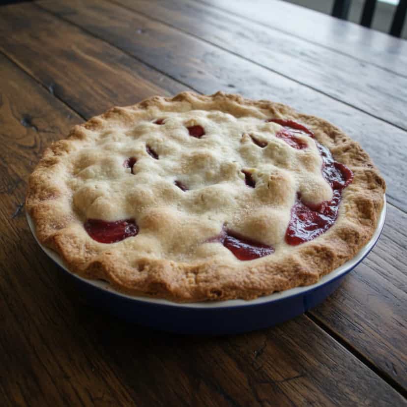 Foto deliciosa de Crumble de Cerejas com Canela pronta para servir - Tortas & Tortinhas