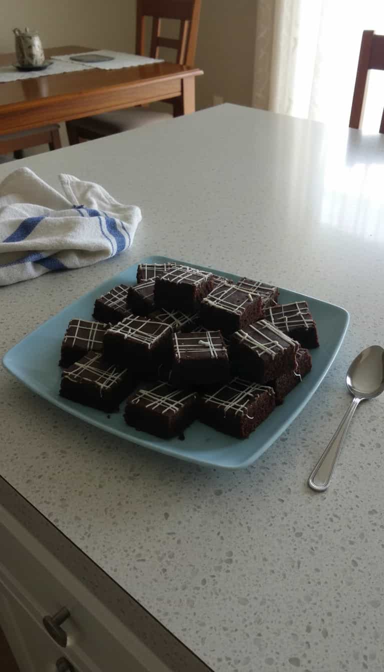 Foto deliciosa de Cubinhos de Chocolate com Menta pronta para servir - Sem Assar