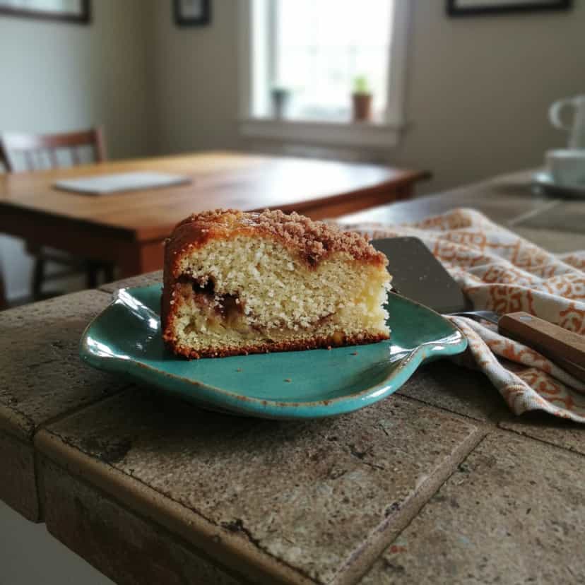 Foto deliciosa de Cuca de Banana com Farofa Canela pronta para servir - Bolos & Cupcakes