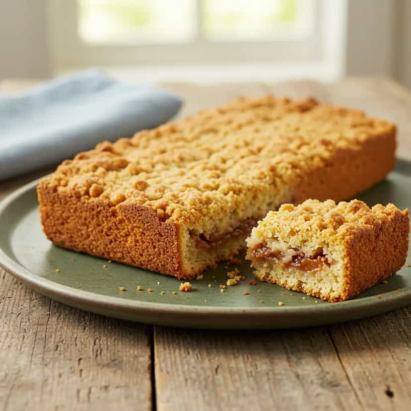 Foto deliciosa de Cuca Goiana de Goiabada e Banana pronta para servir - Bolos & Cupcakes