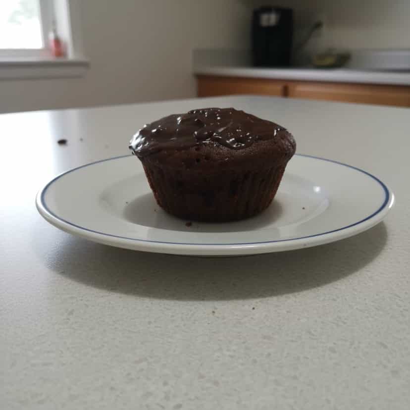 Foto deliciosa de Cupcake de Chocolate no Micro-ondas pronta para servir - Bolos & Cupcakes
