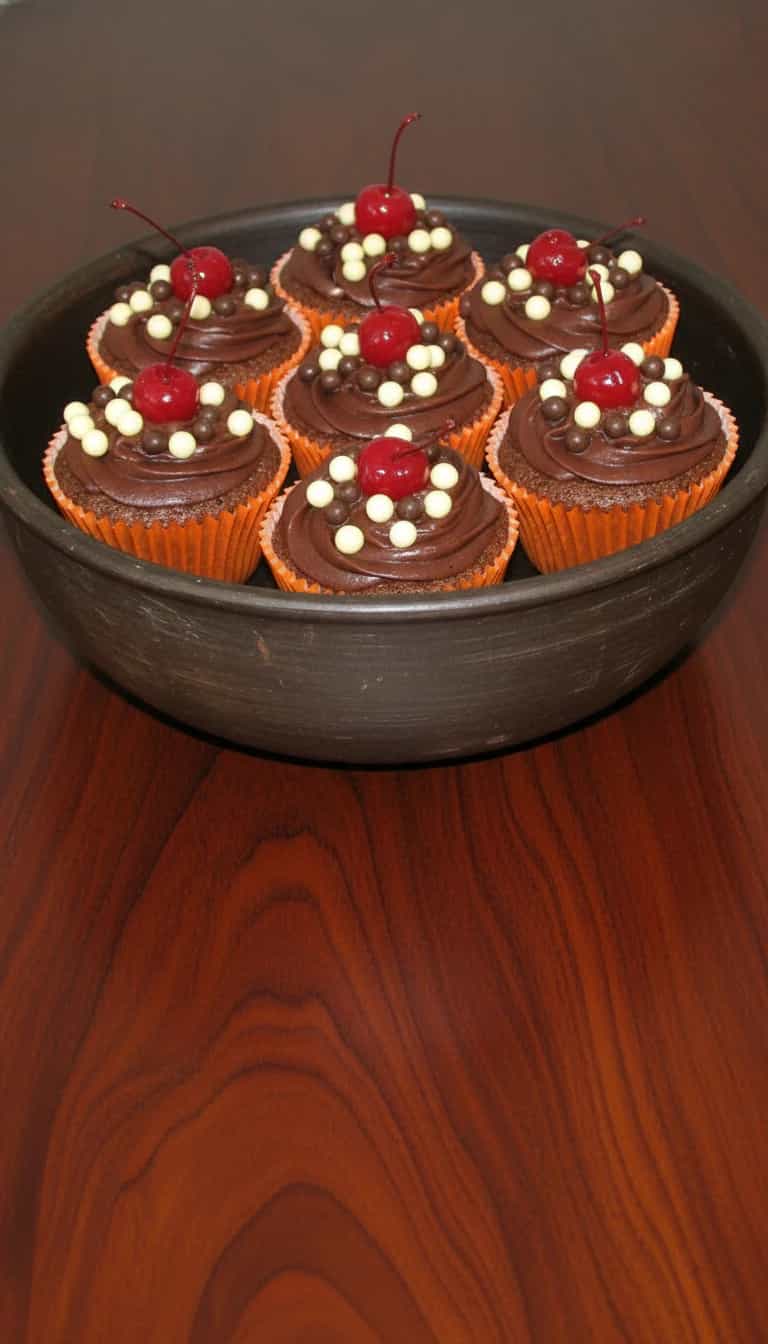 Foto deliciosa de Cupcakes de Chocolate Irresistíveis pronta para servir - Bolos & Cupcakes