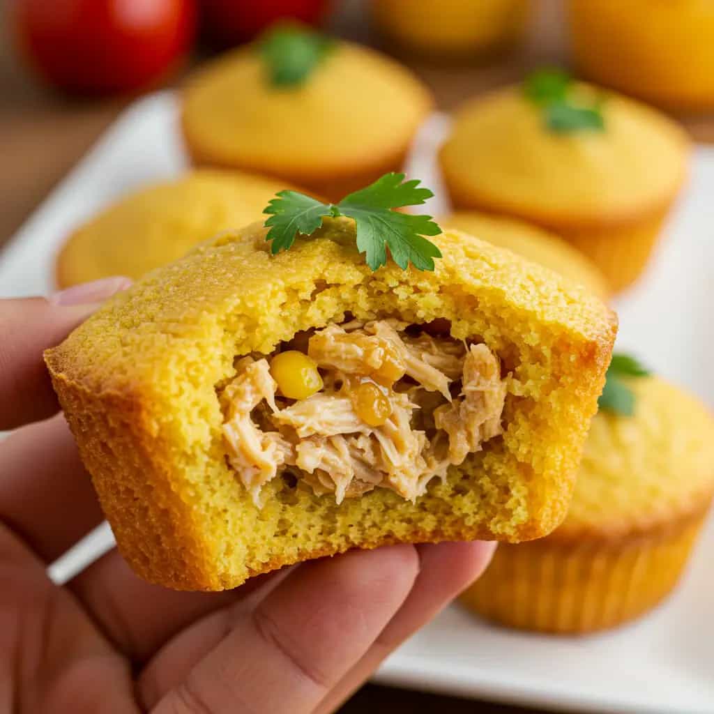 Cupcakes de Frango com Milho