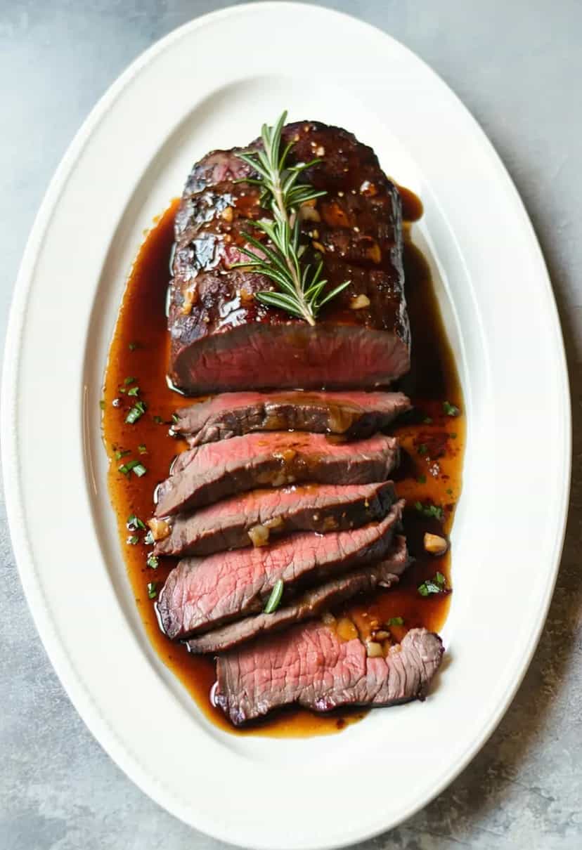 Foto deliciosa de Cupim Assado com Molho de Mostarda pronta para servir - Carnes & Frango