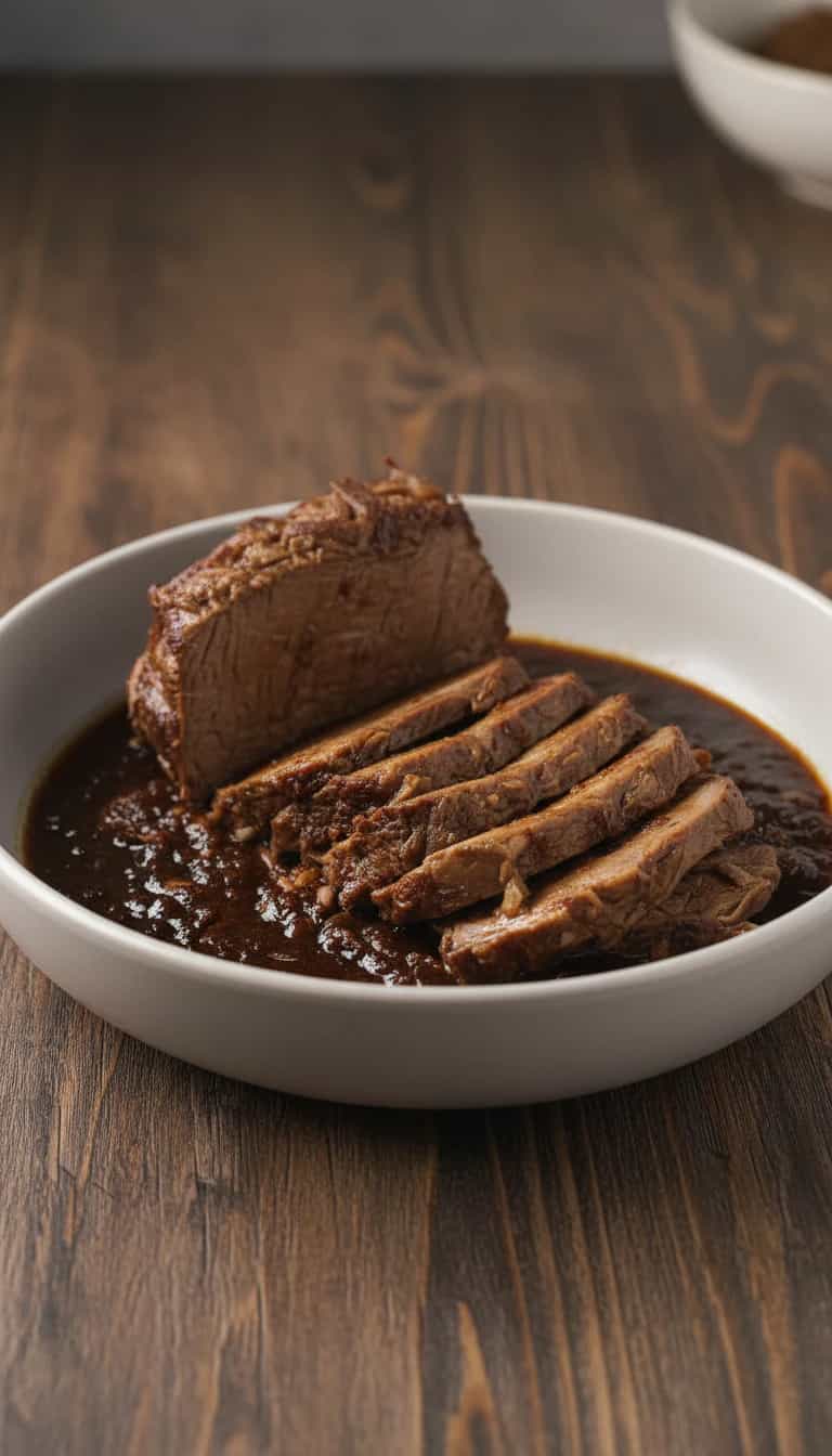 Foto deliciosa de Cupim de panela de pressão assado pronta para servir - Carnes & Frango