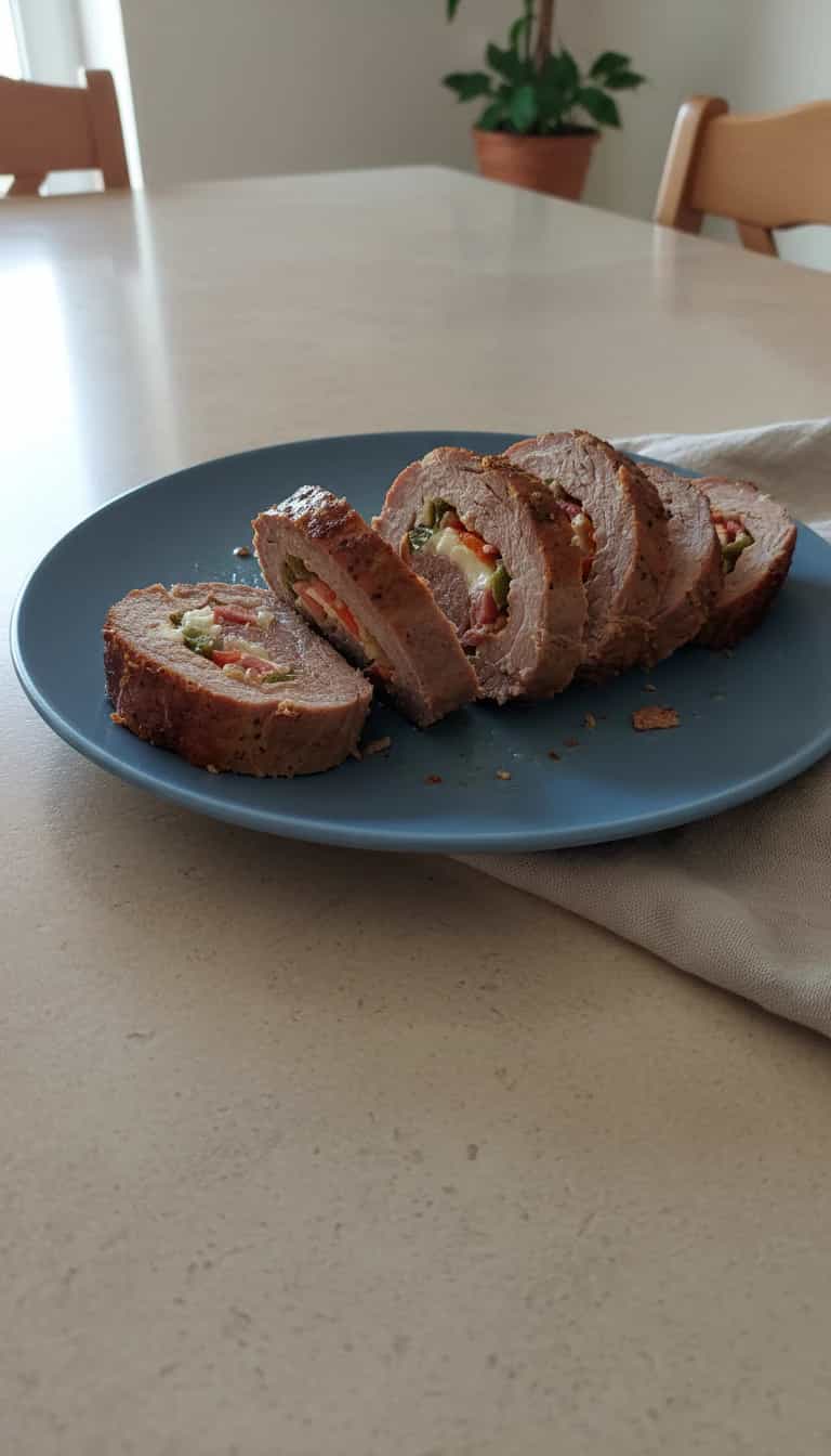 Foto deliciosa de Cupim Recheado com Calabresa e Bacon pronta para servir - Carnes & Frango