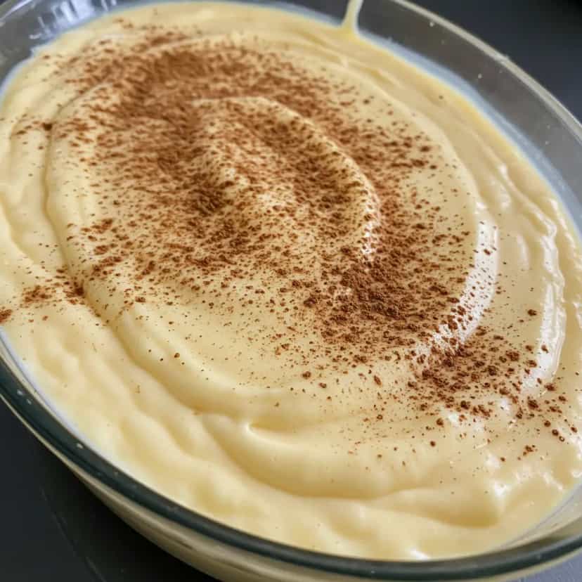 Foto deliciosa de Curau de Milho Cremoso pronta para servir - Pudins & Cremes