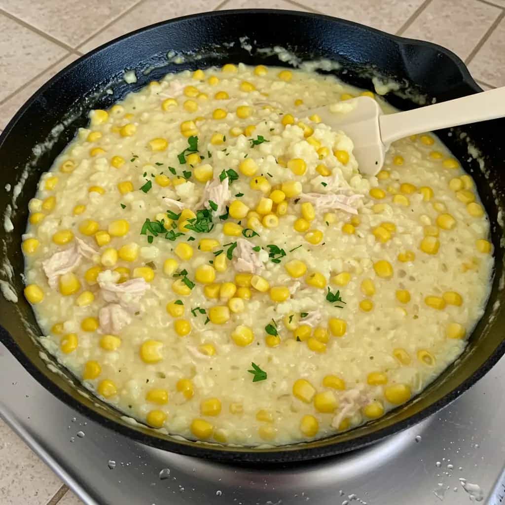 Cuscuz Cremoso de Frango