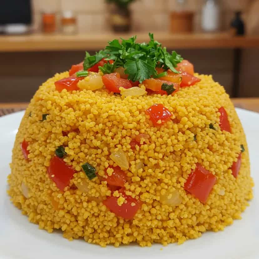 Foto deliciosa de Cuscuz marroquino pronta para servir - Outras Receitas