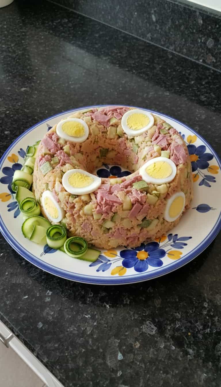 Foto deliciosa de Cuscuz Nordestino de Atum e Abobrinha pronta para servir - Pratos Brasileiros Icônicos