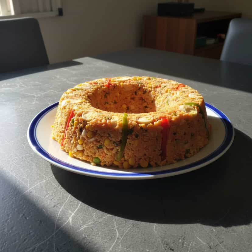 Foto deliciosa de Cuscuz Paulista de Camarão pronta para servir - Peixes & Frutos do Mar