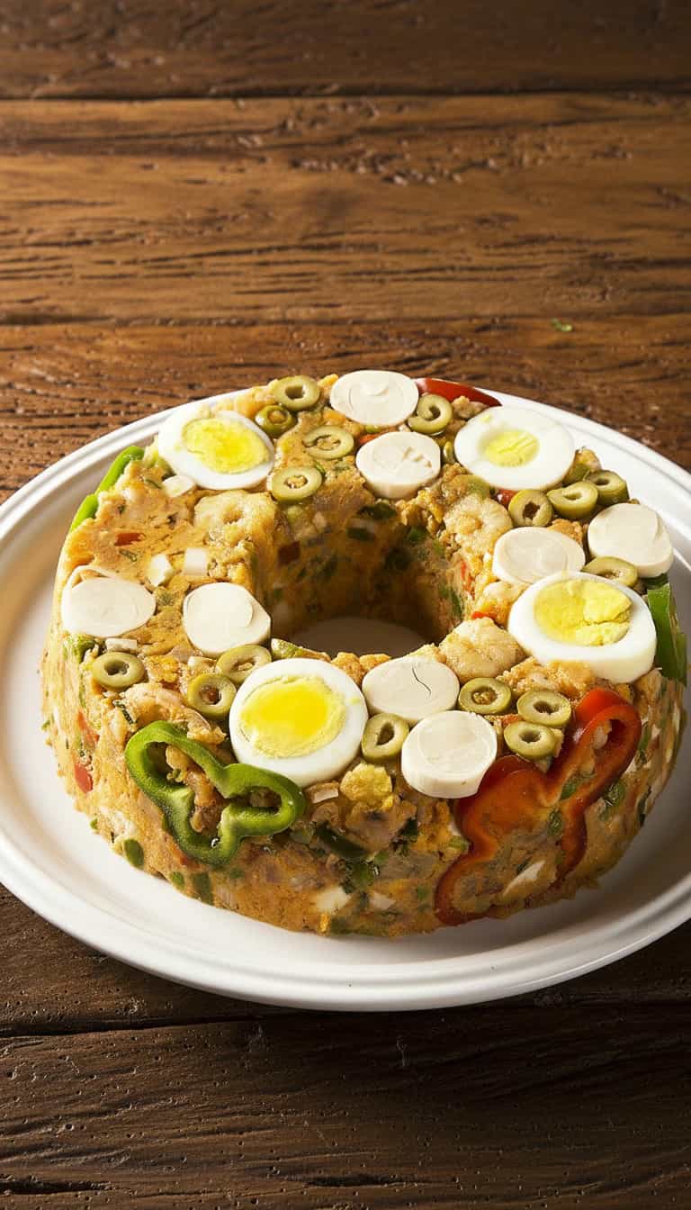 Foto deliciosa de Cuscuz Paulista Tradicional pronta para servir - Pratos Brasileiros Icônicos