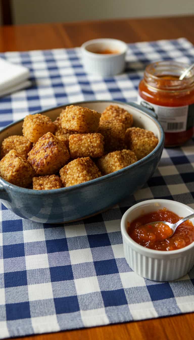 Foto deliciosa de Dadinhos de Tapioca Cremosos pronta para servir - Salgadinhos