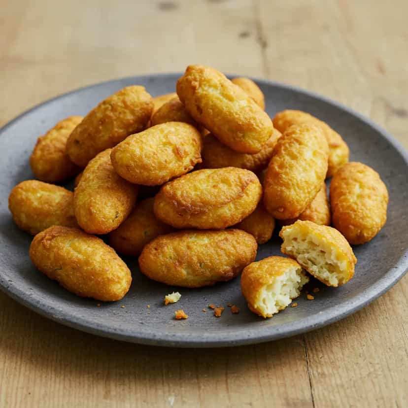 Foto deliciosa de Dedinhos de Queijo Caseiros pronta para servir - Salgadinhos