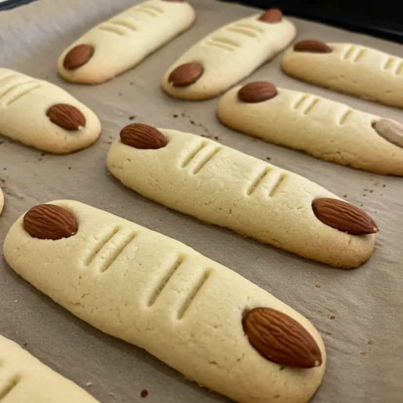 Foto deliciosa de Dedos de Bruxa pronta para servir - Brownies & Cookies