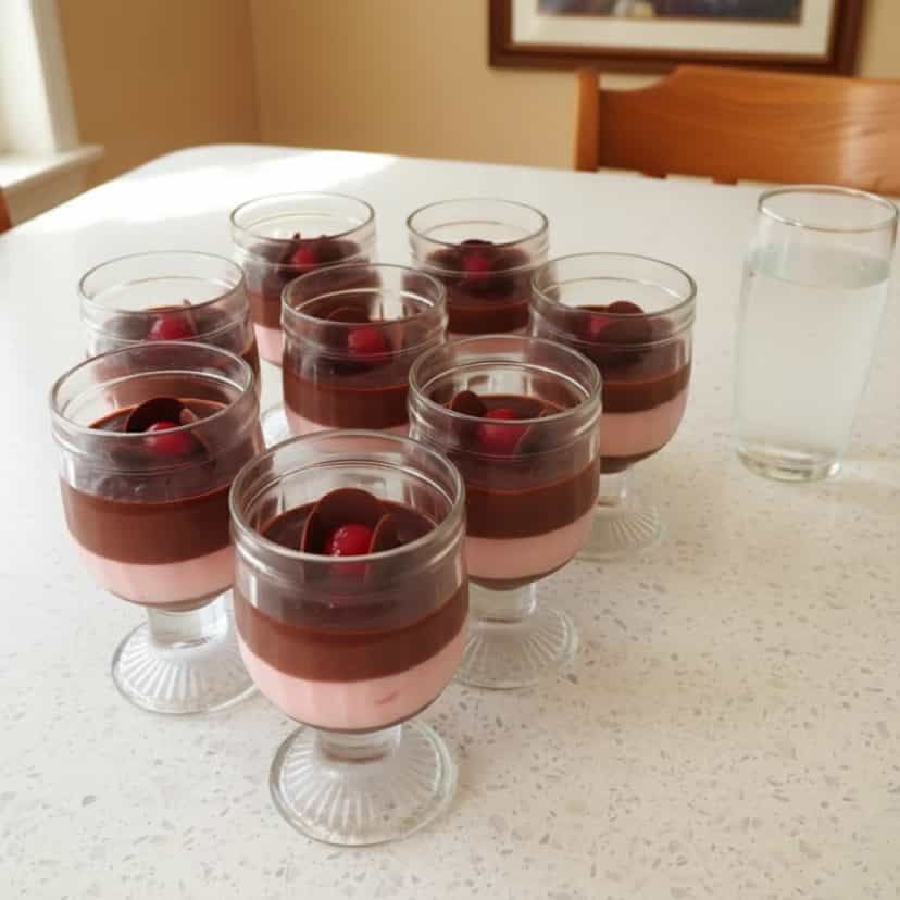 Foto deliciosa de Delícia de Cereja com Chocolate pronta para servir - Outras Receitas