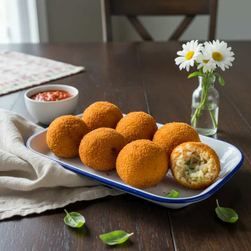 Foto deliciosa de Deliciosas Bolinhas de Queijo e Creme pronta para servir - Salgadinhos