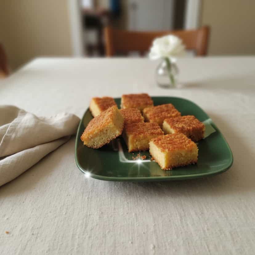 Foto deliciosa de Delicioso Bombocado Cremoso de Fubá pronta para servir - Pudins & Cremes