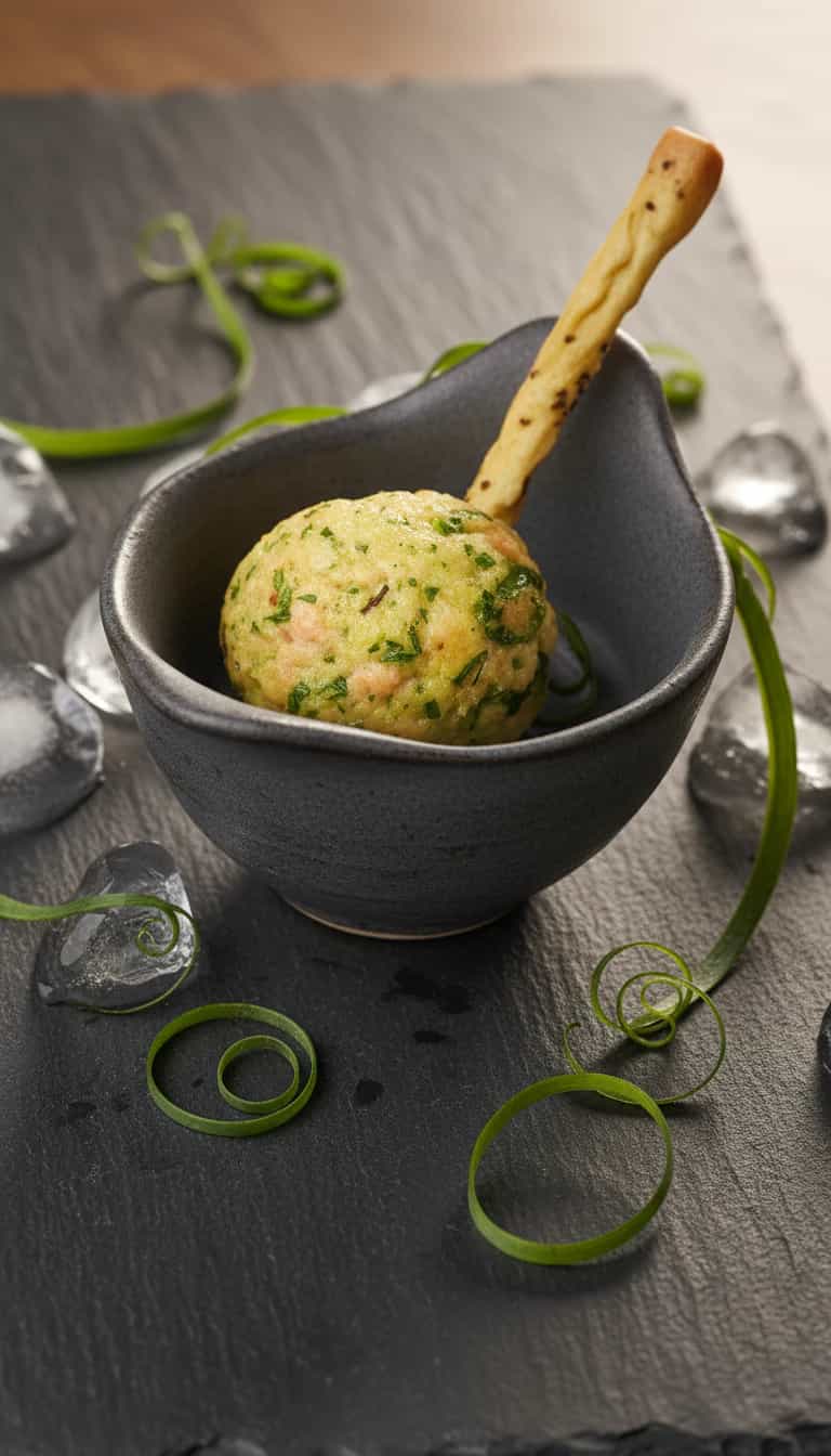 Foto deliciosa de Deliciosos Bolinhos de Salmão Defumado pronta para servir - Salgadinhos