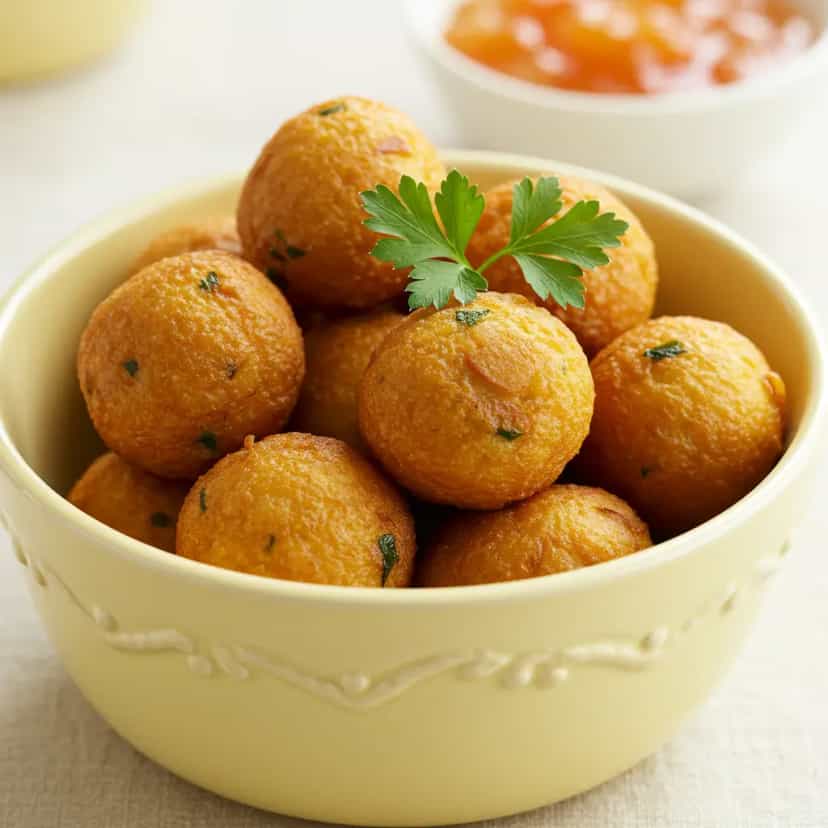 Foto deliciosa de Deliciosos Bolinhos de Siri pronta para servir - Salgadinhos