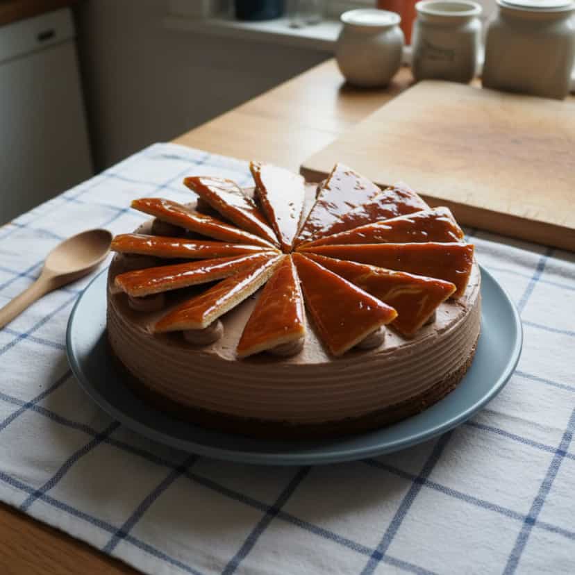 Foto deliciosa de Dobos Torte pronta para servir - Tortas & Tortinhas