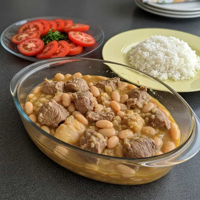 Foto deliciosa de Dobradinha Caseira com Charque pronta para servir - Pratos Brasileiros Icônicos