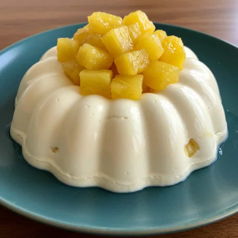 Foto deliciosa de Doce Cremoso de Abacaxi pronta para servir - Pudins & Cremes