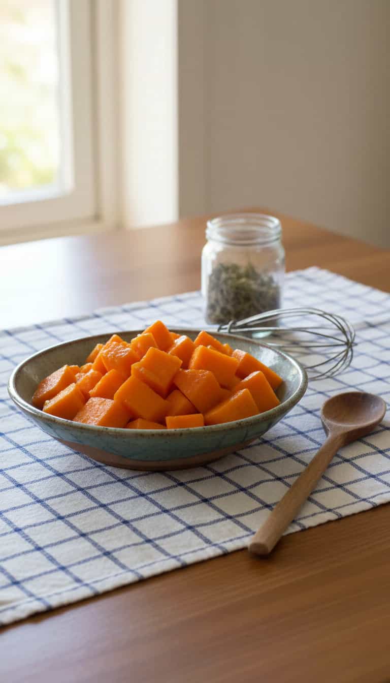 Foto deliciosa de Doce Cremoso de Abóbora Moranga pronta para servir - Pudins & Cremes