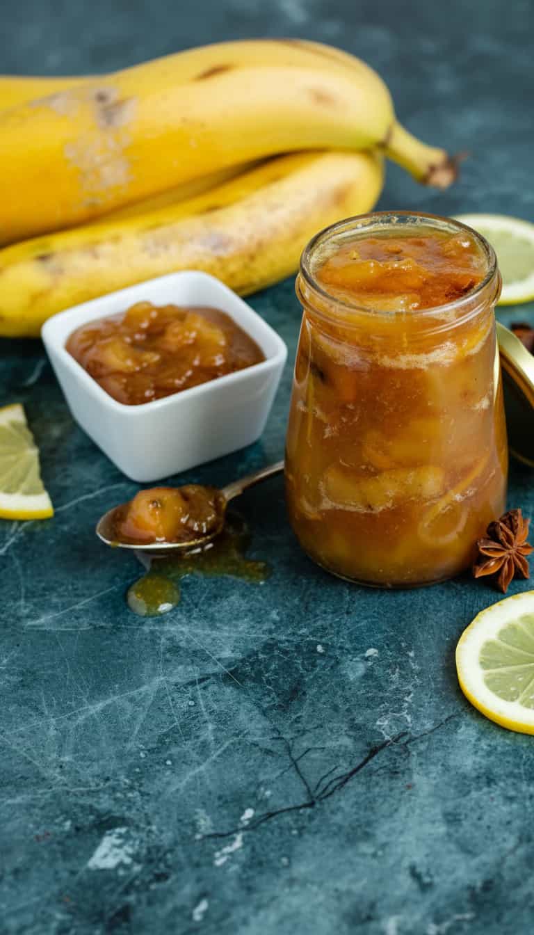 Foto deliciosa de Doce Cremoso de Banana com Laranja pronta para servir - Pudins & Cremes