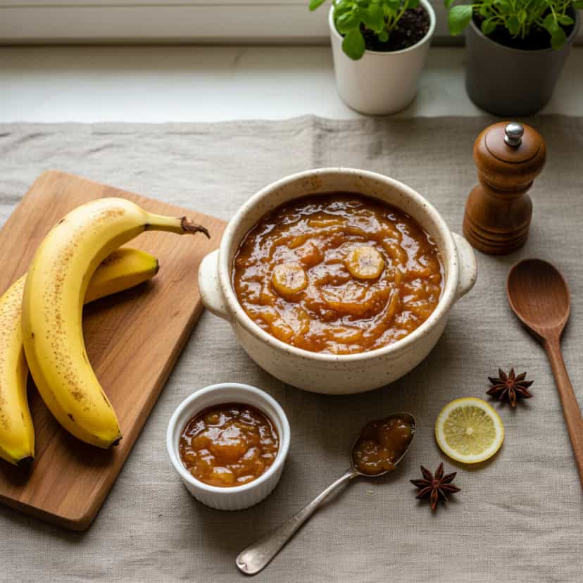 Foto deliciosa de Doce Cremoso de Banana com Laranja pronta para servir - Pudins & Cremes