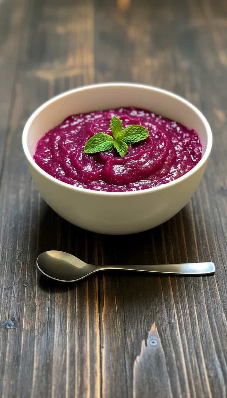 Foto deliciosa de Doce de Batata-Doce Roxa pronta para servir - Pudins & Cremes